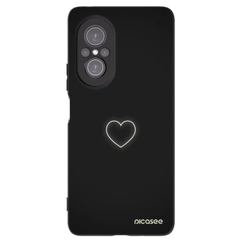 Picasee Huawei Nova 9 SE Hülle - Schwarzes Silikon - Heart