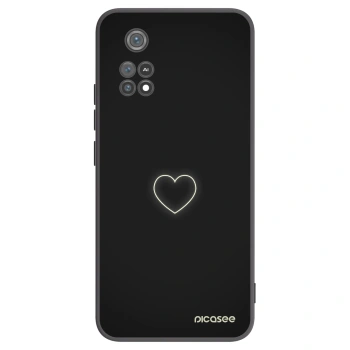 Picasee Xiaomi Poco M4 Pro Hülle - Schwarzes Silikon - Heart