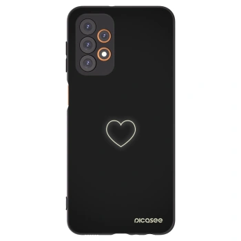 Picasee Samsung Galaxy A23 A236B 5G Hülle - Schwarzes Silikon - Heart