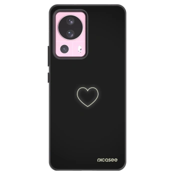 Picasee Xiaomi 13 Lite Hülle - Schwarzes Silikon - Heart