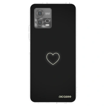 Picasee Motorola Moto G72 Hülle - Transparentes Silikon - Heart