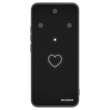 Picasee Honor Magic5 Lite 5G Hülle - Schwarzes Silikon - Heart