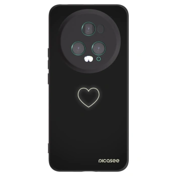 Picasee Honor Magic5 Pro Hülle - Schwarzes Silikon - Heart