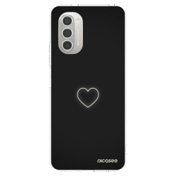 Picasee Motorola Moto G51 Hülle - Transparentes Silikon - Heart
