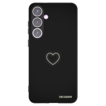 Picasee Samsung Galaxy S24+ S926B 5G Hülle - Schwarzes Silikon - Heart