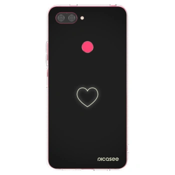 Picasee Xiaomi Mi 8 Lite Hülle - Transparentes Silikon - Heart