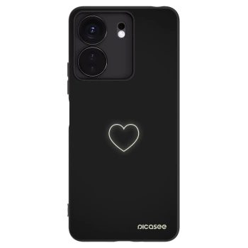 Picasee Xiaomi Redmi 13C 4G Hülle - Schwarzes Silikon - Heart