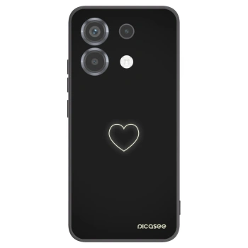Picasee Xiaomi Poco X6 Hülle - Schwarzes Silikon - Heart