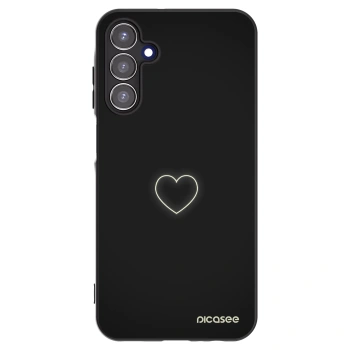 Picasee Samsung Galaxy A15 A155F 4G Hülle - Schwarzes Silikon - Heart