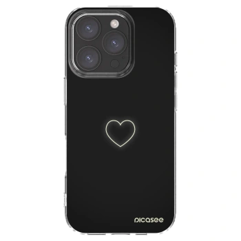Picasee Apple iPhone 16 Pro Hülle - Transparentes Silikon - Heart