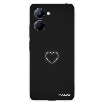 Picasee Realme C33 (2023) Hülle - Transparentes Silikon - Heart
