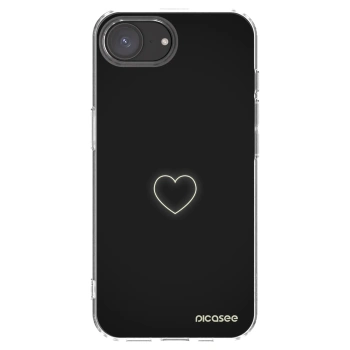 Picasee Apple iPhone 16e Hülle - Transparentes Silikon - Heart