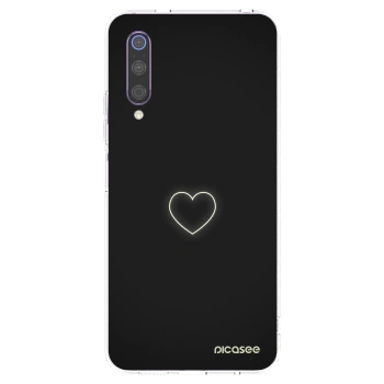Picasee Xiaomi Mi 9 Hülle - Transparentes Silikon - Heart