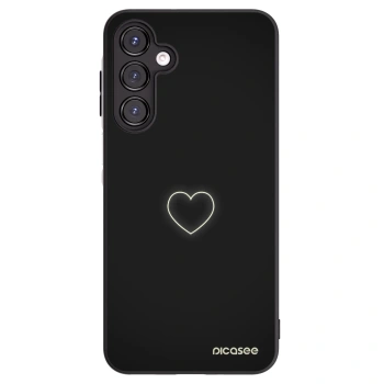 Picasee Samsung Galaxy A16 5G Hülle - Schwarzes Silikon - Heart