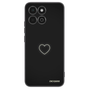 Picasee Honor 200 Smart 5G Hülle - Schwarzes Silikon - Heart