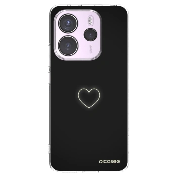 Picasee Xiaomi Redmi Note 14 4G Hülle - Transparentes Silikon - Heart