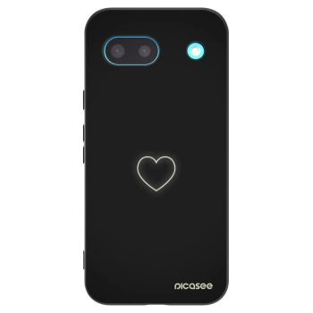 Picasee Google Pixel 8a Hülle - Schwarzes Silikon - Heart