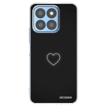 Picasee Honor X8c Hülle - Transparentes Silikon - Heart