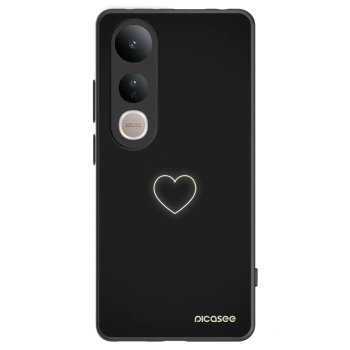 Picasee Vivo V50 Lite 5G Hülle - Schwarzes Silikon - Heart