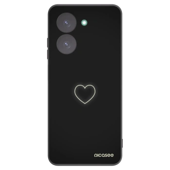 Picasee Xiaomi Redmi A5 Hülle - Schwarzes Silikon - Heart