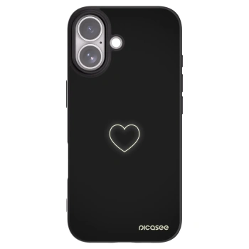 Picasee Apple iPhone 17 Hülle - Schwarzes Silikon - Heart