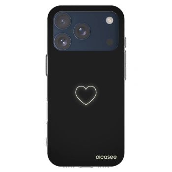 Picasee Apple iPhone 17 Pro Hülle - Transparentes Silikon - Heart