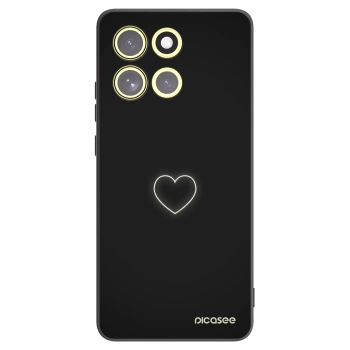 Picasee Motorola Moto G86 Power 5G Hülle - Schwarzes Silikon - Heart