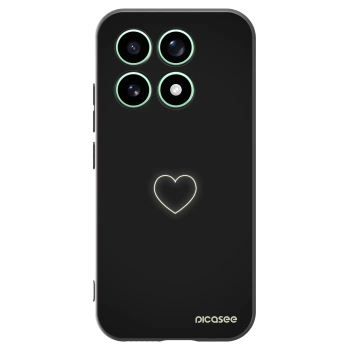 Picasee Xiaomi 17 Hülle - Schwarzes Silikon - Heart