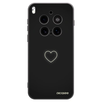Picasee Vivo X300 Pro Hülle - Schwarzes Silikon - Heart