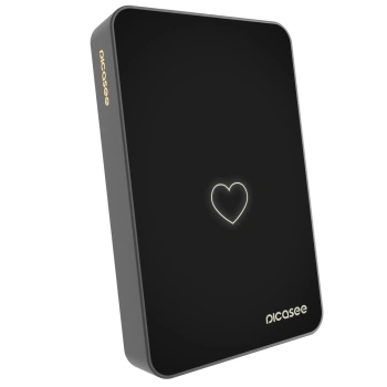 Picasee Powerbank mit MagSafe 10 000 mAh Grau - Heart