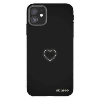 Picasee Apple iPhone 11 Hülle - Transparentes Silikon - Heart