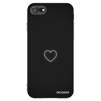 Picasee Apple iPhone SE 2020 Hülle - Transparentes Silikon - Heart