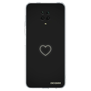 Picasee Xiaomi Redmi Note 9S Hülle - Transparentes Silikon - Heart