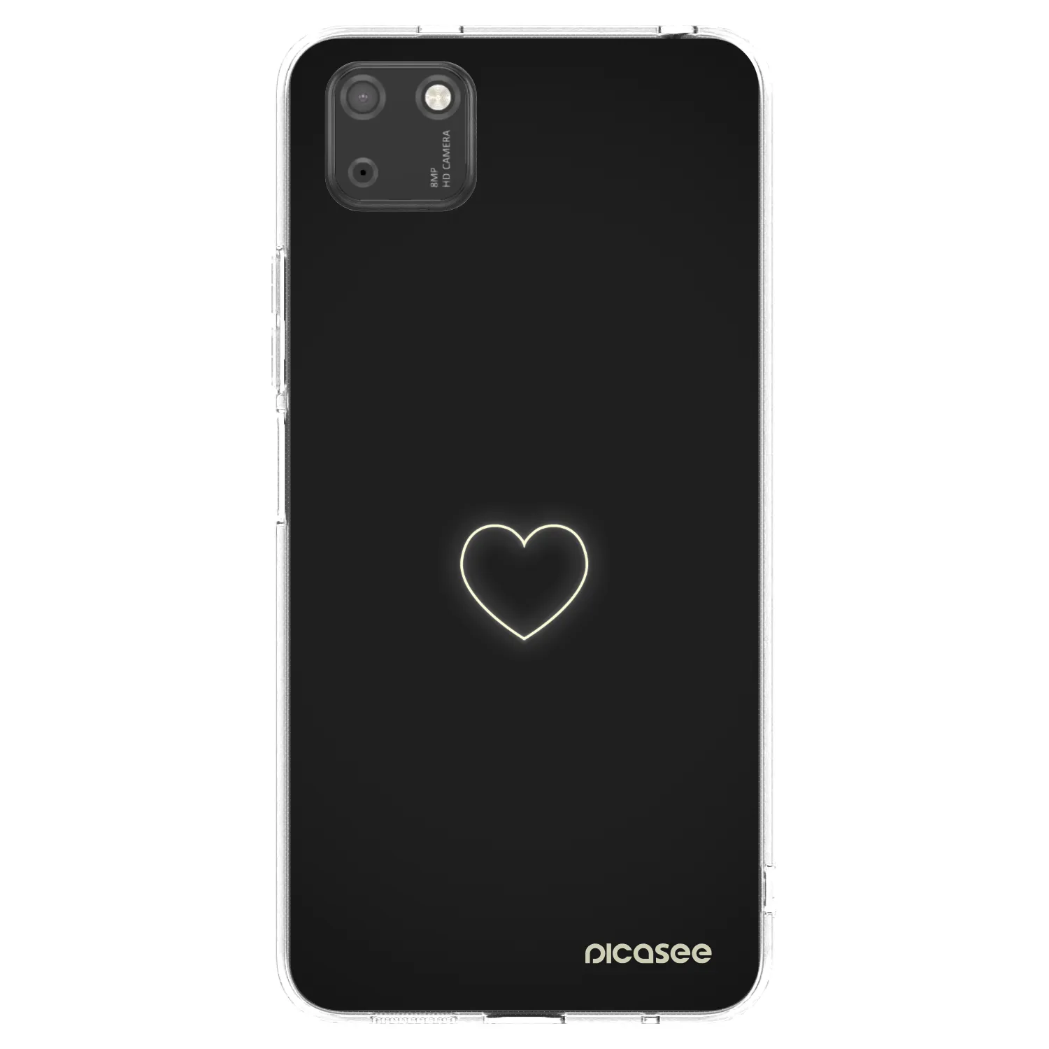 Picasee Huawei Y5P Hülle - Transparentes Silikon - Heart