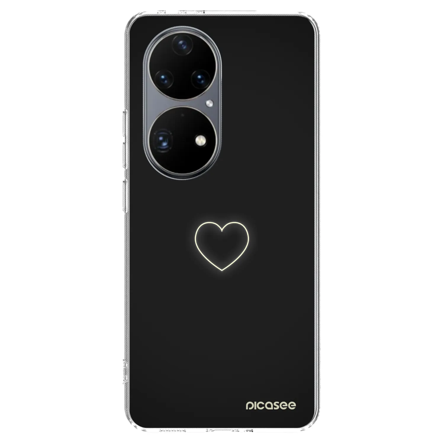Picasee Huawei P50 Hülle - Transparentes Silikon - Heart