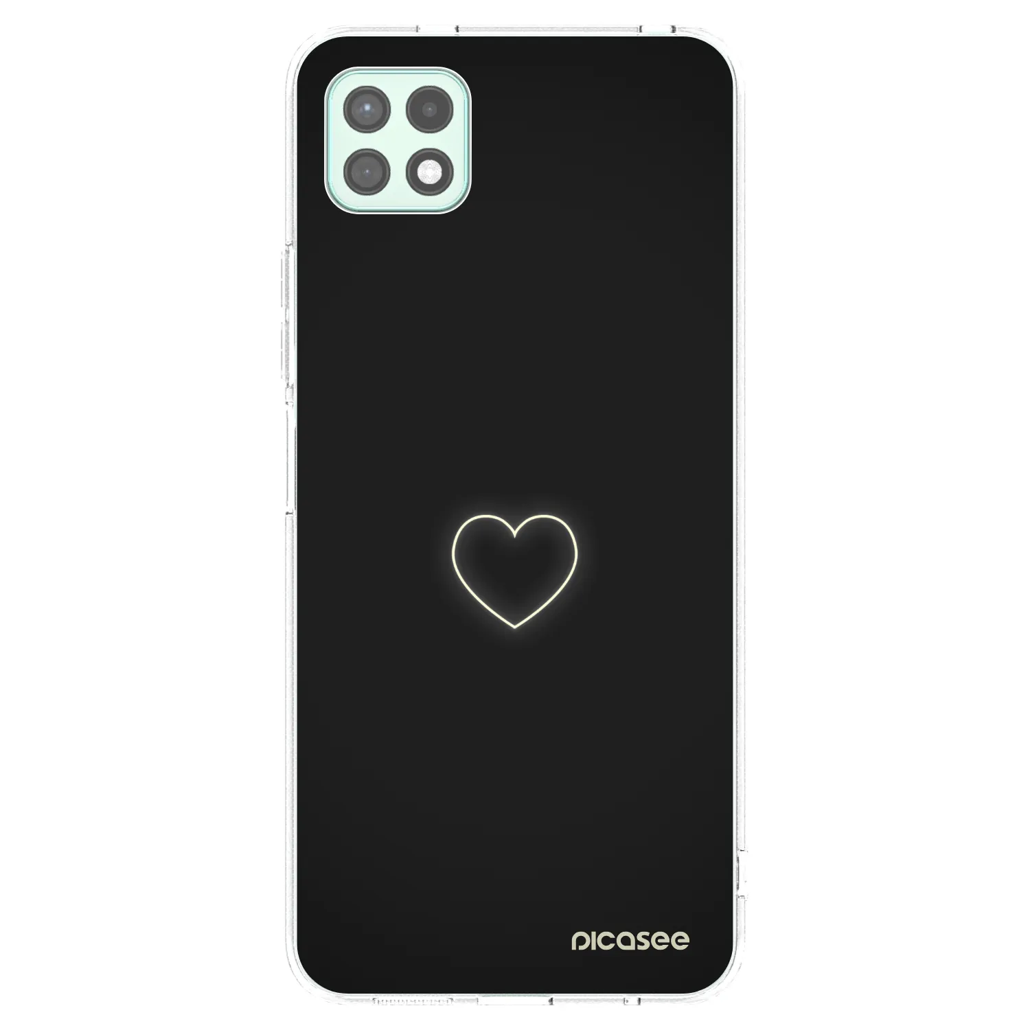 Picasee Samsung Galaxy A22 A226B 5G Hülle - Transparentes Silikon - Heart
