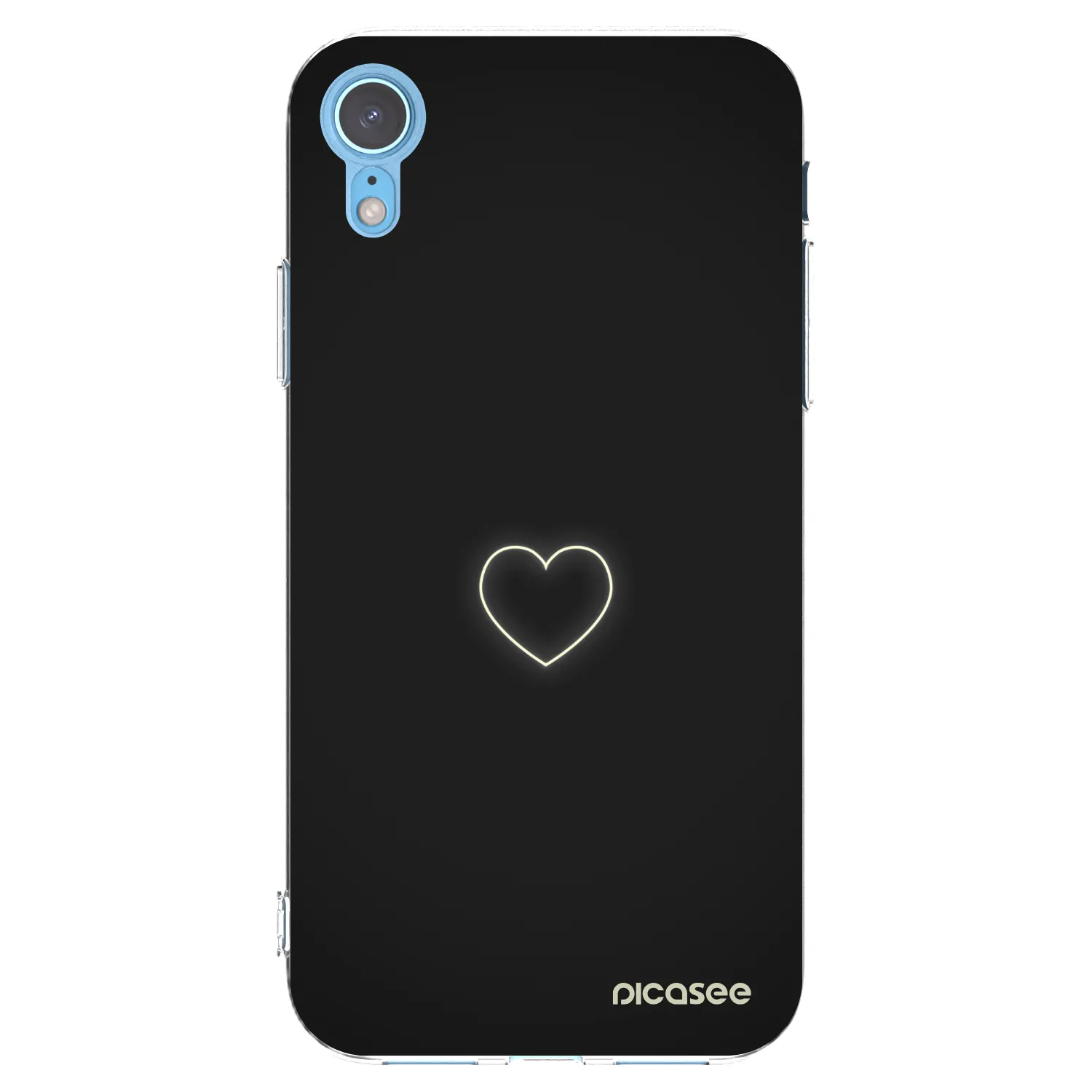 Picasee Apple iPhone XR Hülle - Transparentes Silikon - Heart