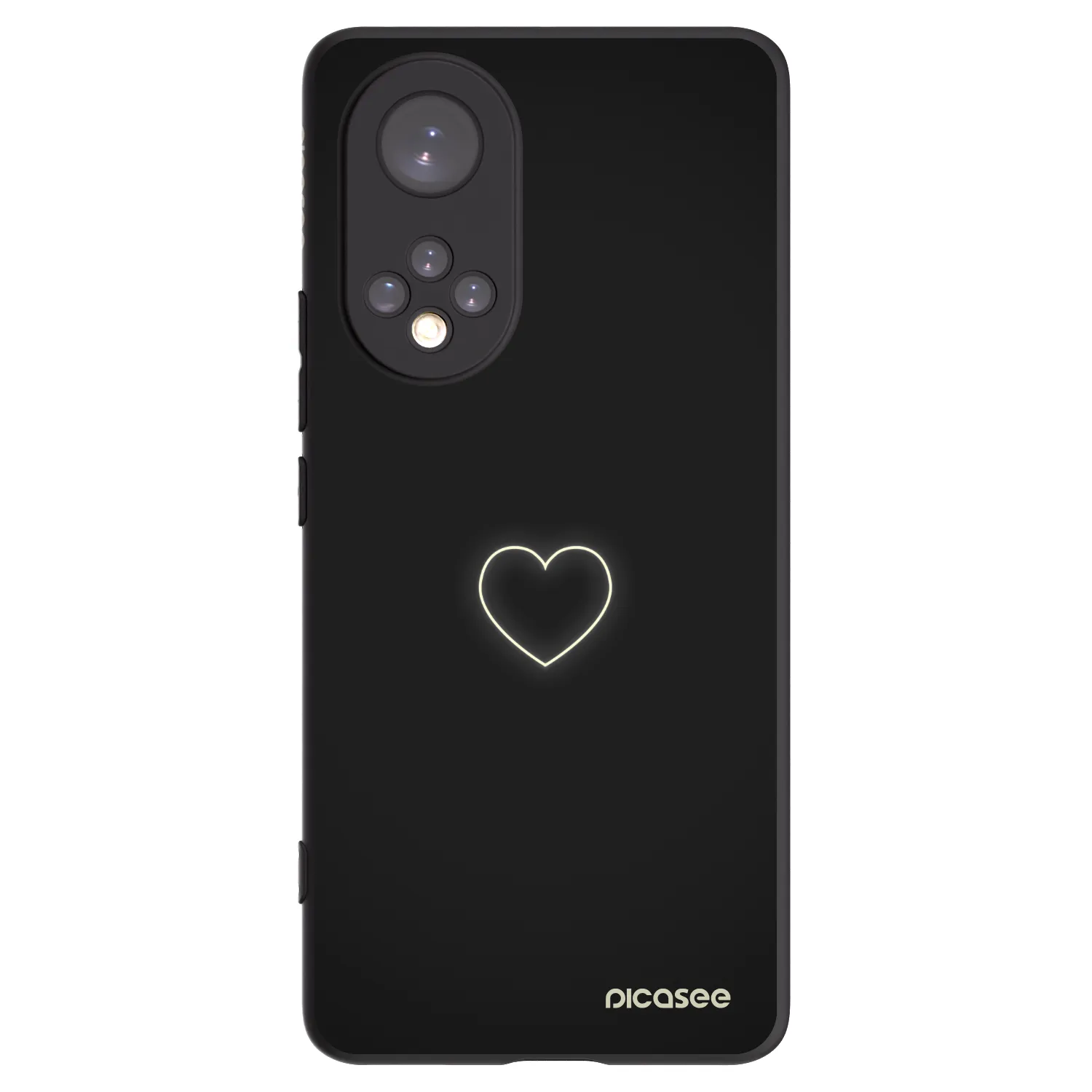 Picasee Huawei Nova 9 Hülle - Schwarzes Silikon - Heart