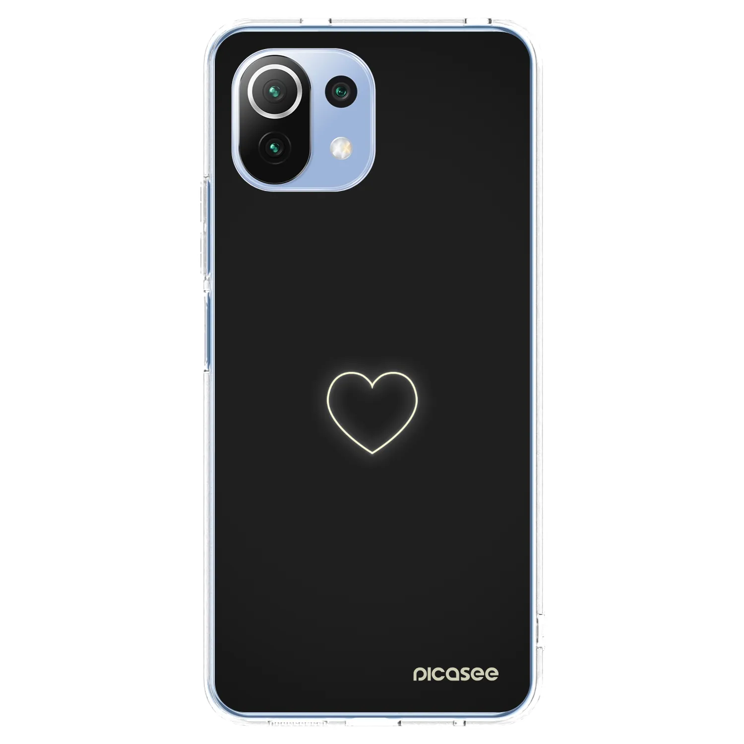 Picasee Xiaomi 11 Lite 5G NE Hülle - Transparentes Silikon - Heart
