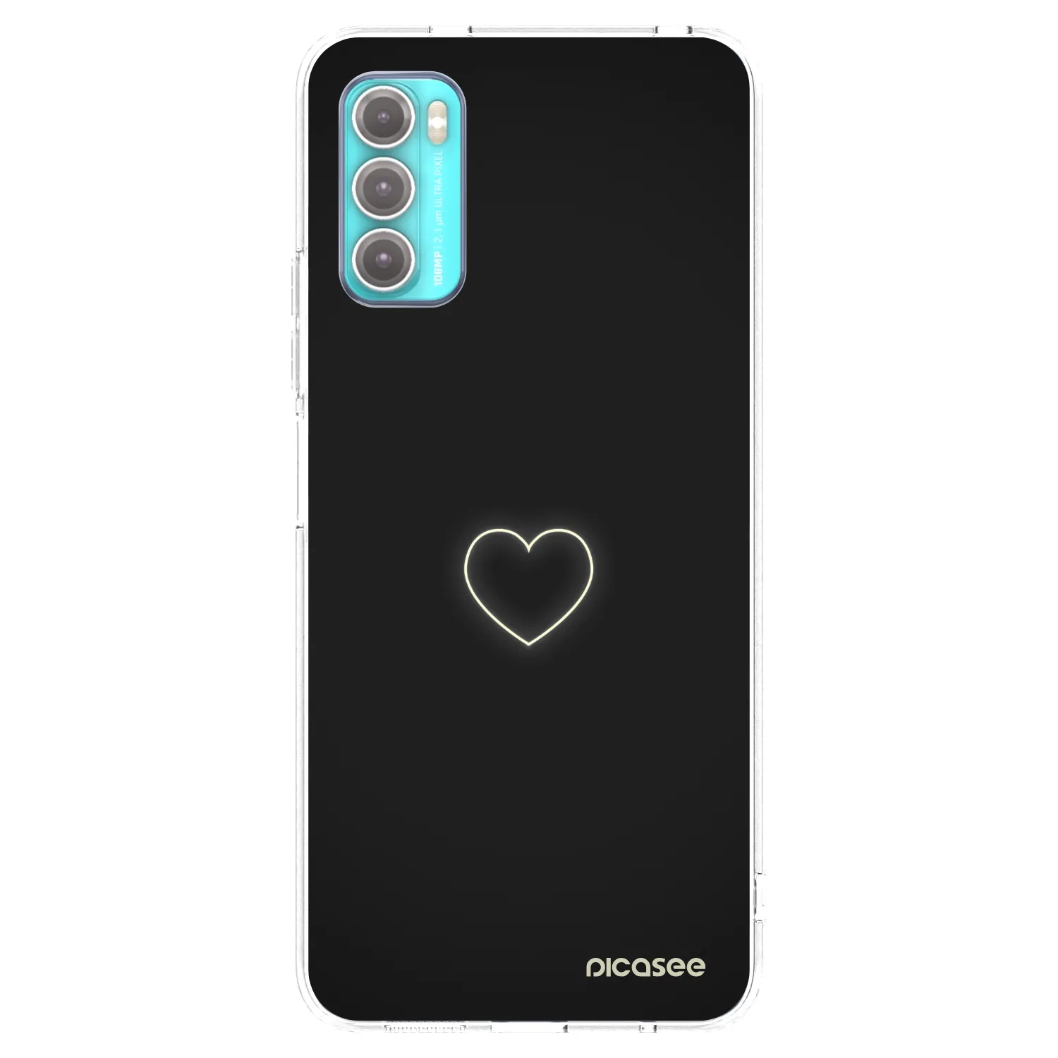 Picasee Motorola Moto G60 Hülle - Transparentes Silikon - Heart