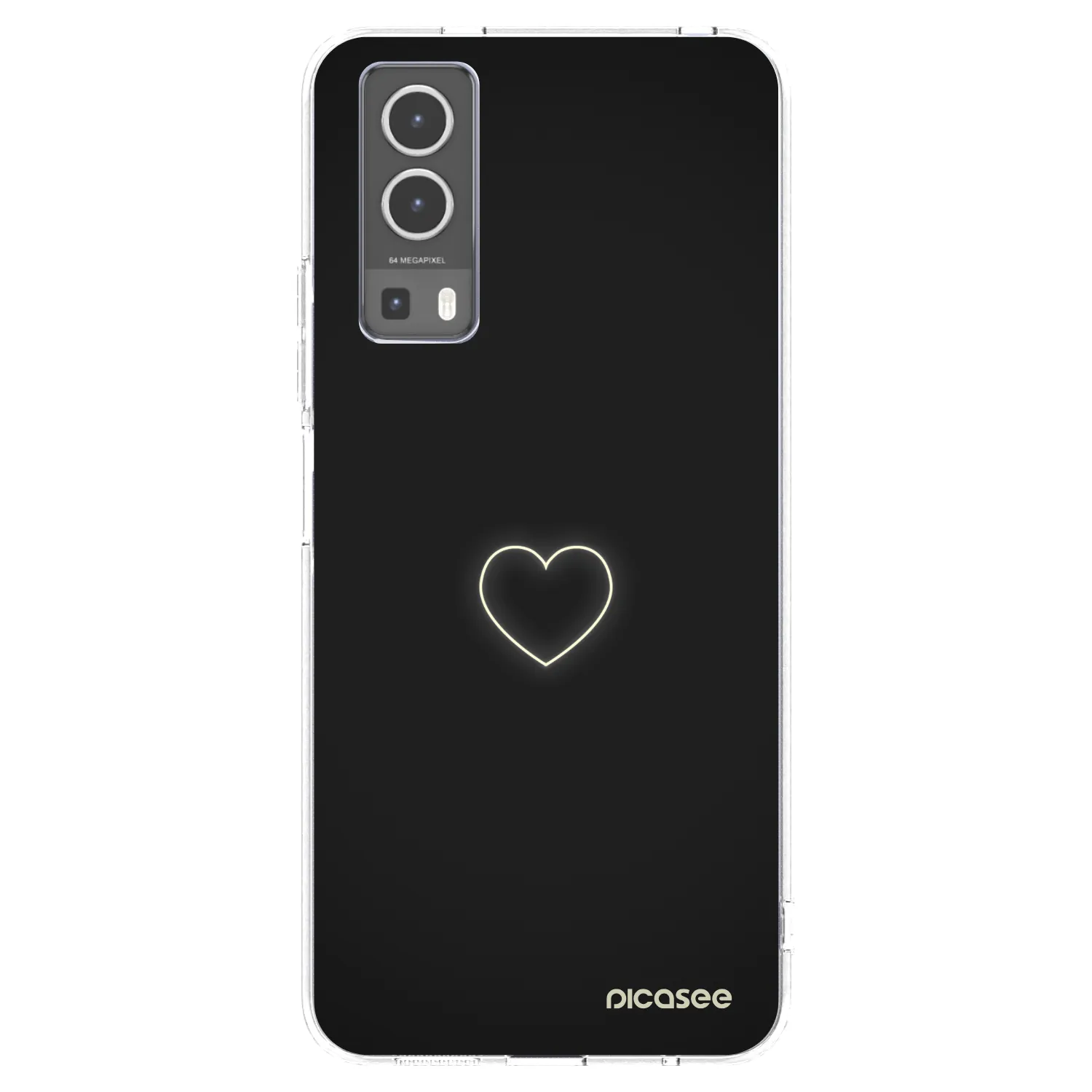 Picasee Vivo Y72 5G Hülle - Transparentes Silikon - Heart