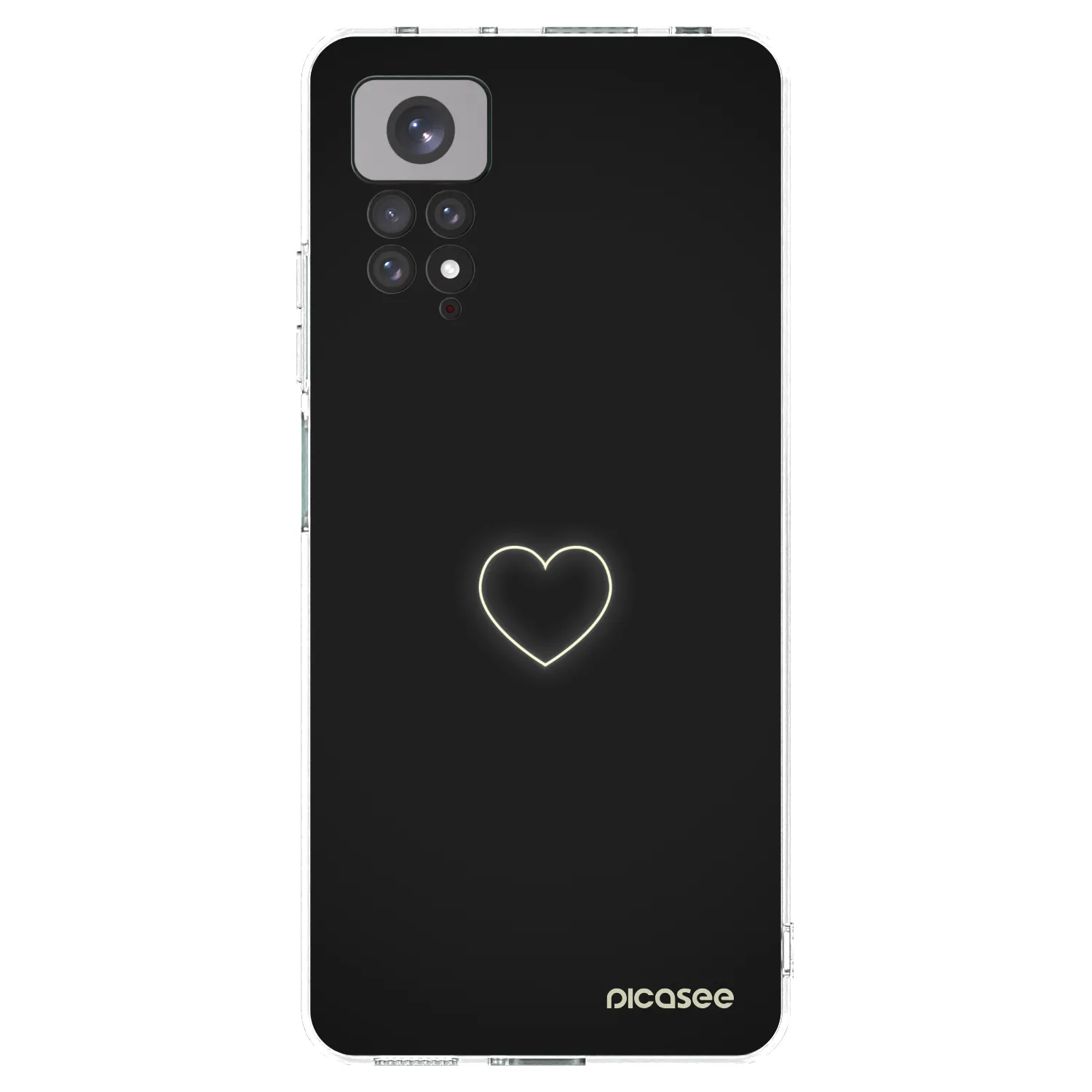 Picasee Xiaomi Redmi Note 11 Hülle - Transparentes Silikon - Heart