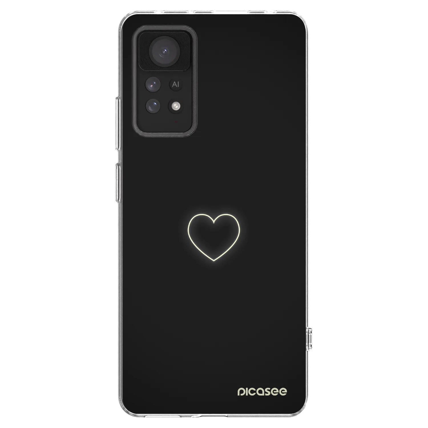 Picasee Xiaomi Redmi Note 11 Pro 5G Hülle - Transparentes Silikon - Heart