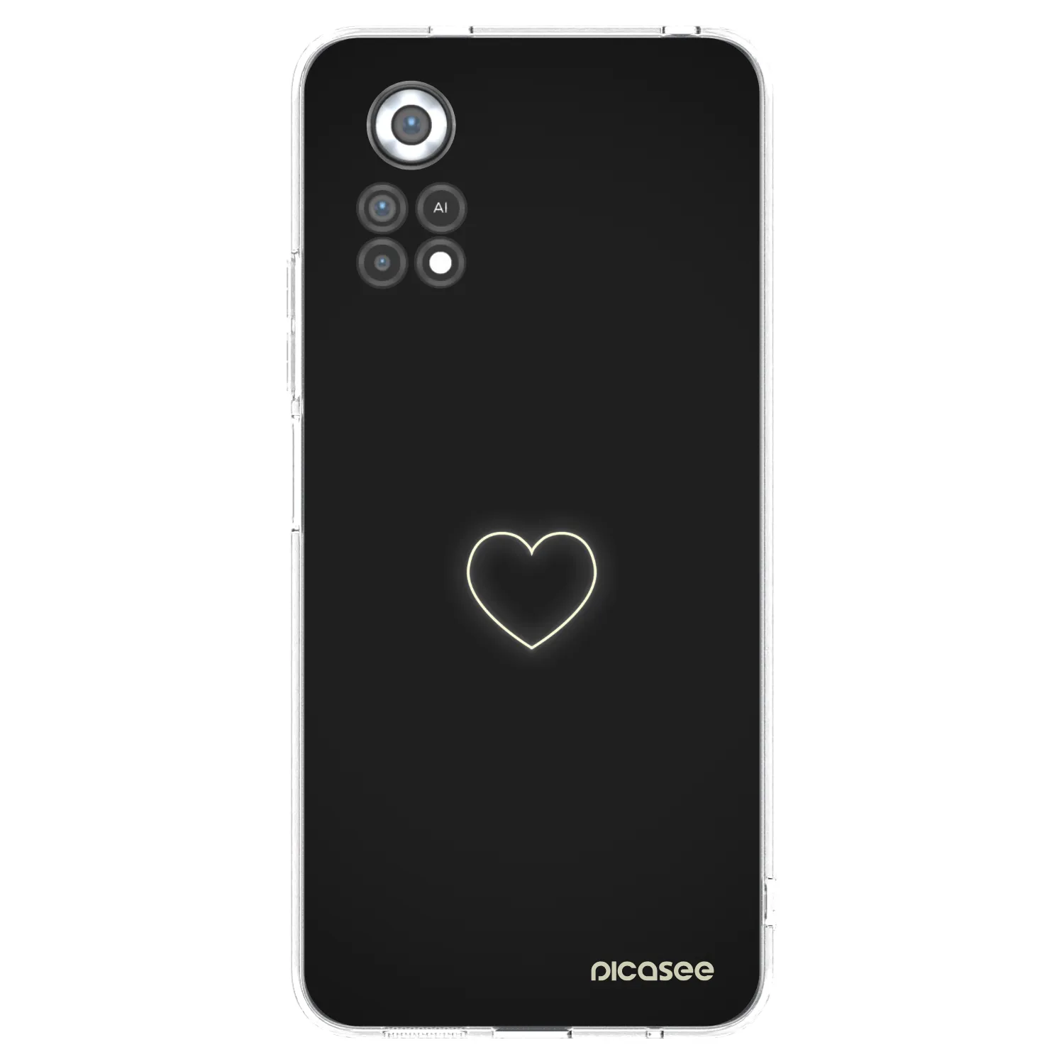 Picasee Xiaomi Poco X4 Pro 5G Hülle - Transparentes Silikon - Heart
