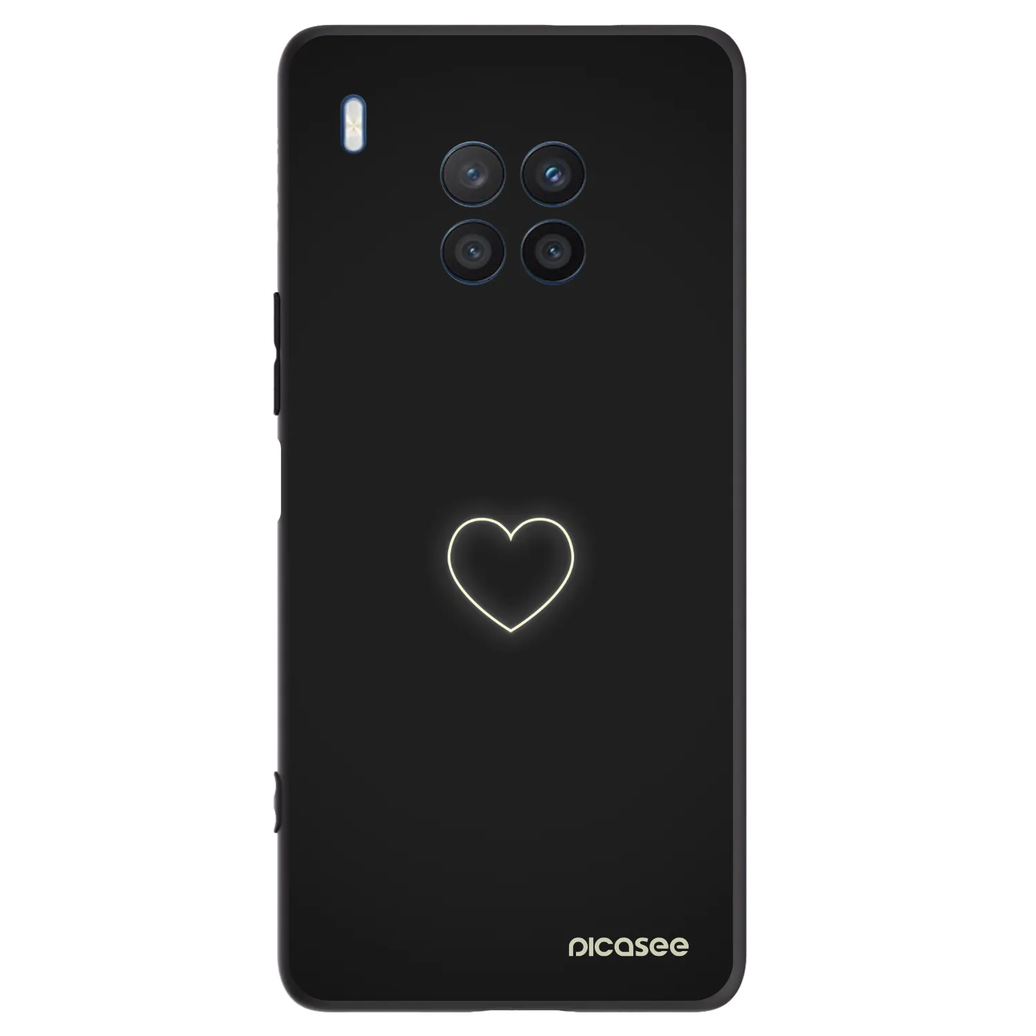 Picasee Honor 50 Lite Hülle - Schwarzes Silikon - Heart