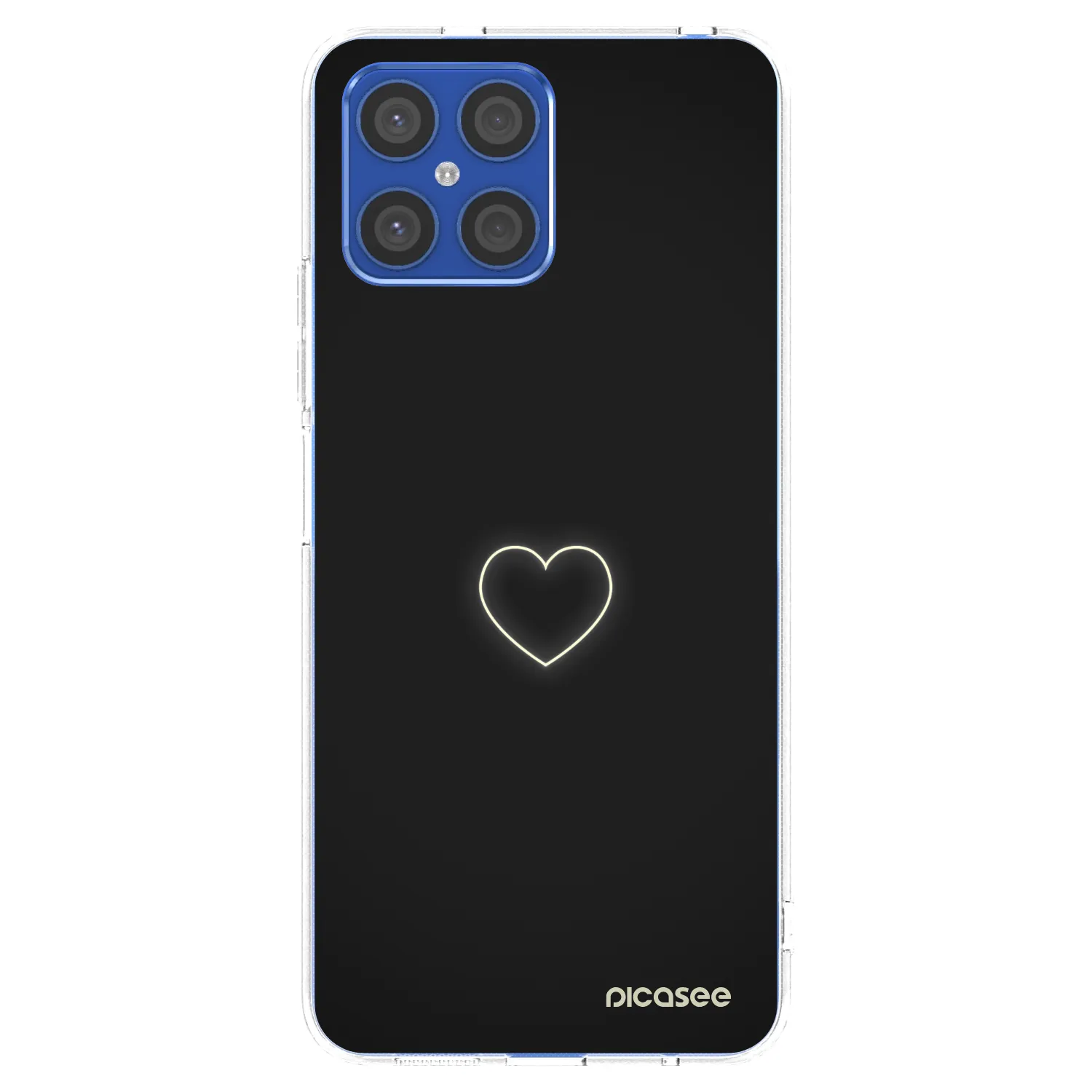 Picasee Honor X8 4G Hülle - Transparentes Silikon - Heart