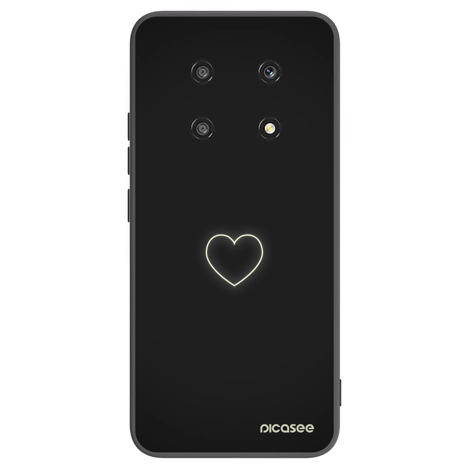 Picasee Honor Magic4 Lite 5G Hülle - Schwarzes Silikon - Heart