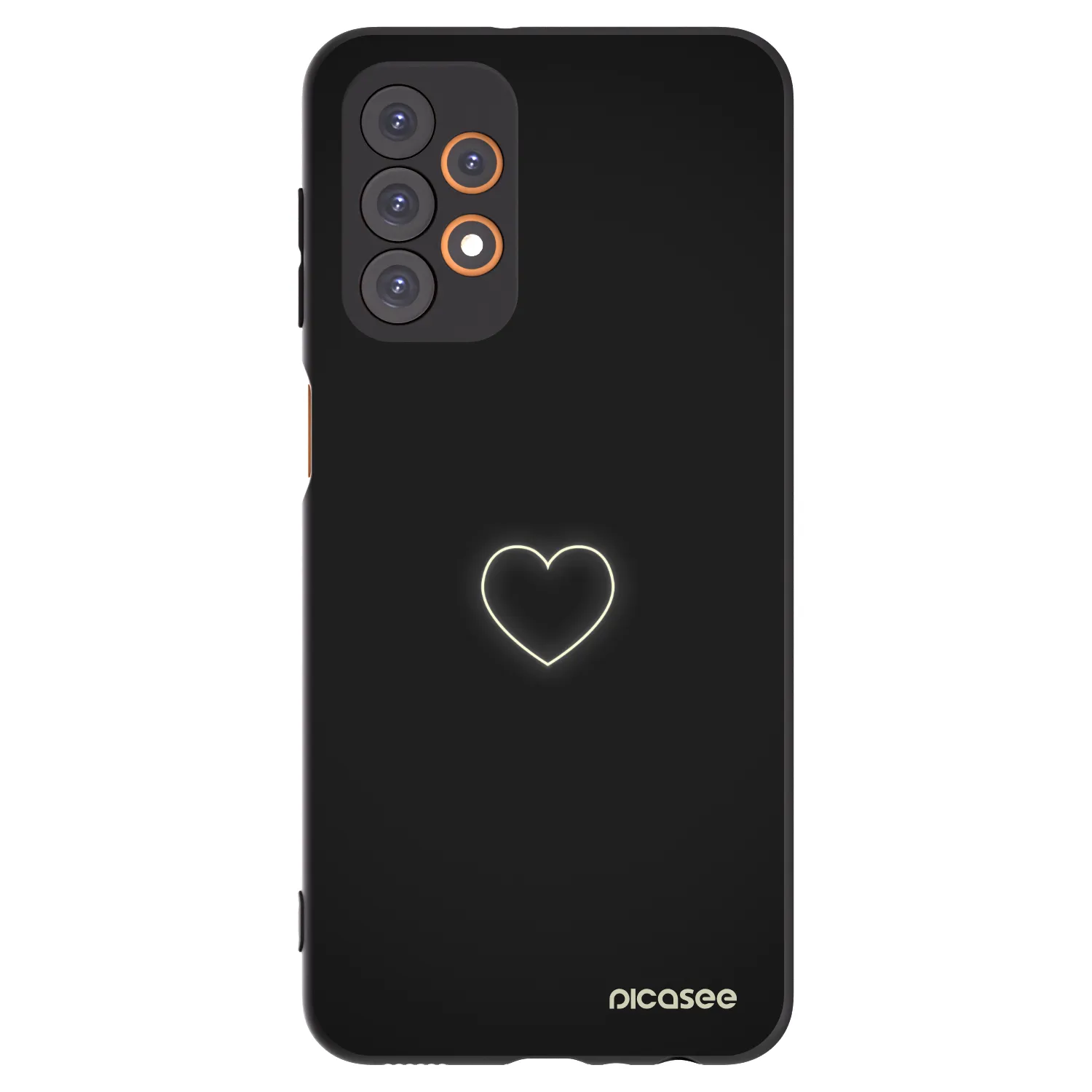 Picasee Samsung Galaxy A23 A236B 5G Hülle - Schwarzes Silikon - Heart