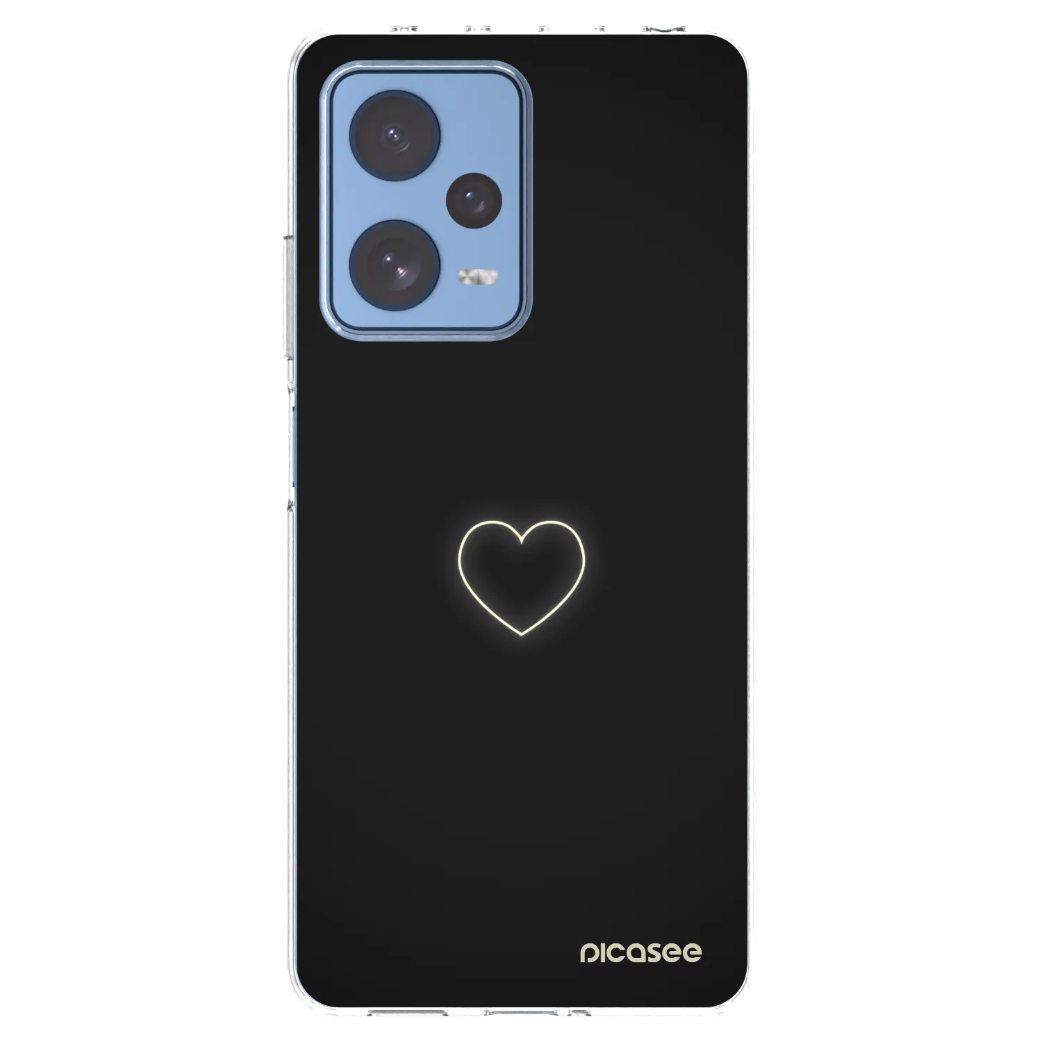 Picasee Xiaomi Redmi Note 12 Pro 5G Hülle - Transparentes Silikon - Heart
