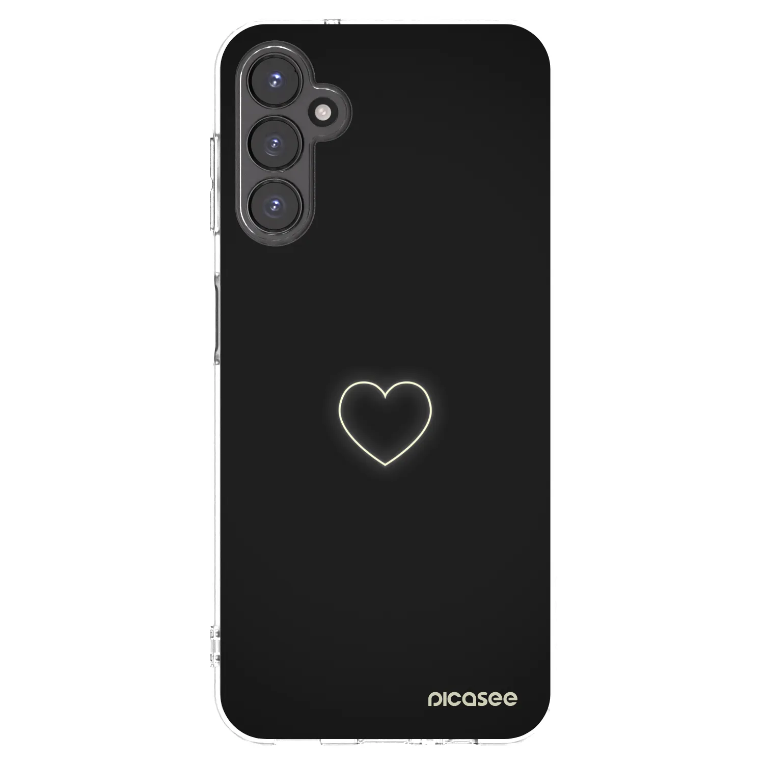 Picasee Samsung Galaxy A14 5G A146P Hülle - Transparentes Silikon - Heart
